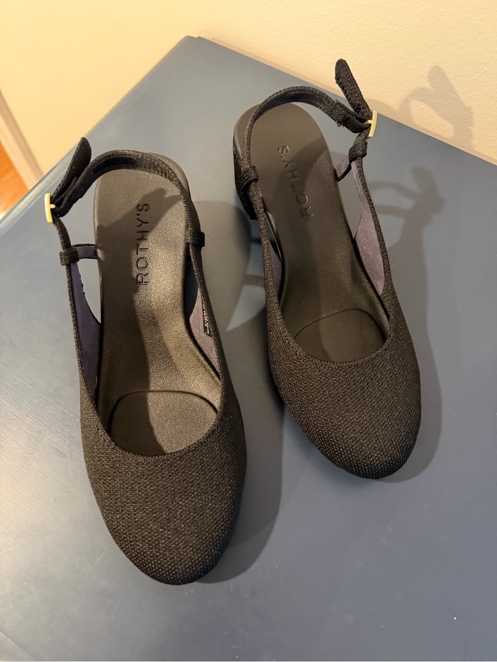 Rothy's Black Slingback Block Heel Pumps - Picture 2 of 3